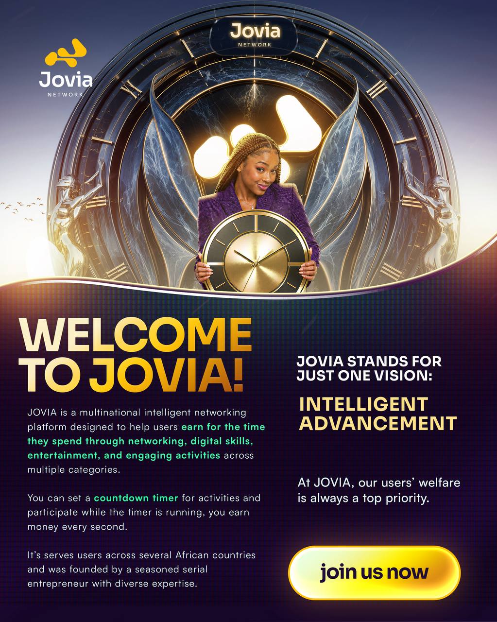 Jovia Network — Watch, play, connect and earn